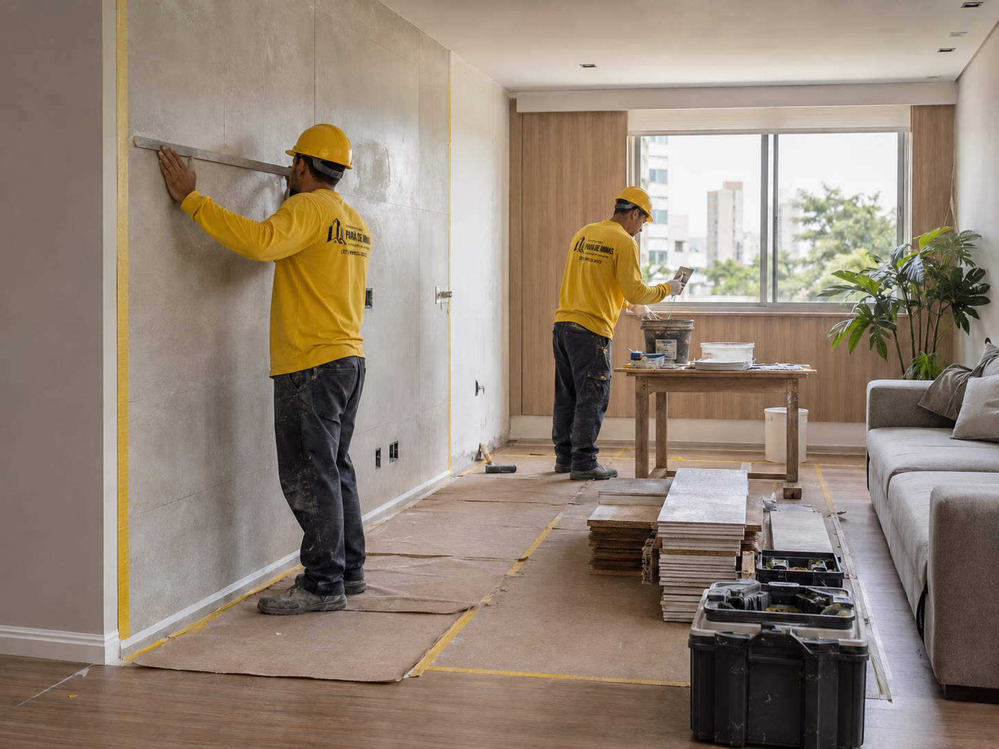 Referência ilustrativa de reforma residencial organizada
